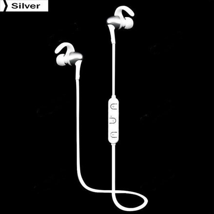 LYEJ K08 Bluetooth 4.1 sportovní bezdrátová sluchátka s mikrofonem,stříbrná
