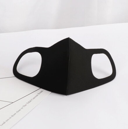 Prachotěsná prodyšná maska pro filtr s aktivním uhlím, pro opakovatelné použití, černá