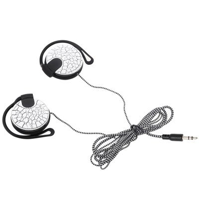 OOTDTY Crack Pattern Super Bass Stereo Hook Style sluchátka bílá