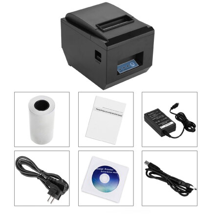 Excelvan® ZJ-8250 CZ, tisk obj. kuchyně černá 