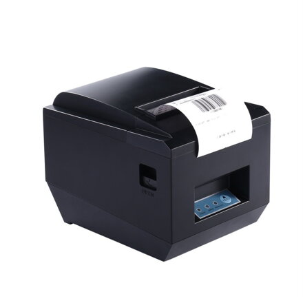 Excelvan® ZJ-8250 CZ, 80mm tepelná tiskárna s,  automatické odřezání účtenek, odolná, černá 
