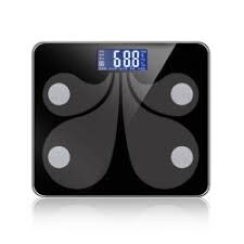 SHINING SY900, Bluetooth 4.1, Smart BMI osobní váha, měření tělesného tuku, svalstva, atd., černá