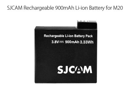 SJCAM Nabíjecí 900mAh baterie pro M20