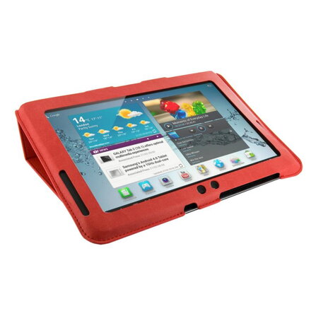 4World Pouzdro - stojan pro Galaxy Tab 2, Ultra Slim, 10'', červený