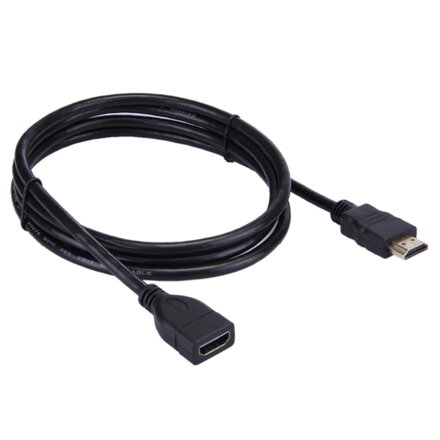 Floureon HDMI kabel, vysokorychlostní konektor, 19 pinový adaptér, délka 1,5 m, černý
