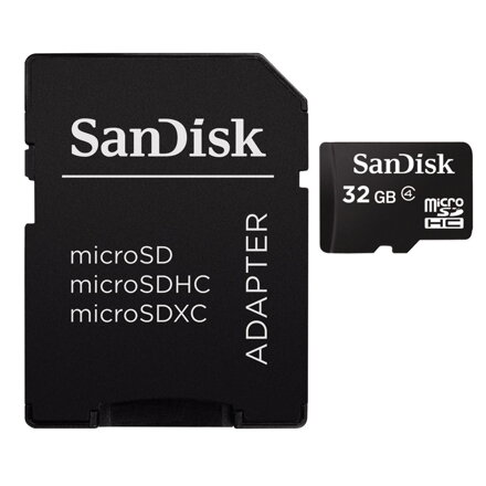 SanDisk 32GB microSDHC karta s adaptérem