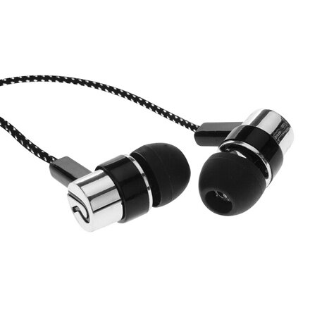 Bastex Stereo sluchátka do uší se zvukovou izolací,  3,5 mm jack stříbrná