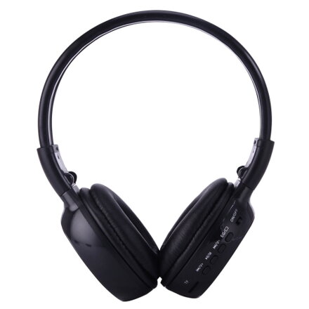 Zealot® BS-N65, Skládací stereo Hi-Fi Bezdrátová WiFi sluchátka s LCD obrazovkou, černé