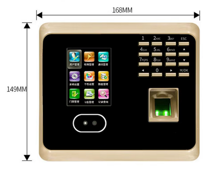 ZKTeco GM300Plus, WIFI docházkový systém, biometrický, sken obličeje, otisků prstů zaměstnanců, ZK Access 3.5, černá - stříbrná a černá - modrá