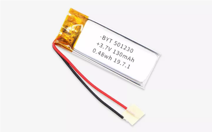 Dobíjecí Li-Po baterie 501230 pro dálkové ovladače, kamery, LED lampy atd., 130mAh