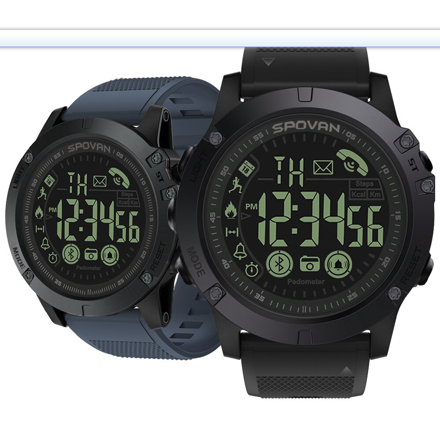 SPOVAN GV1224 pánské fitness chytré hodinky, černá