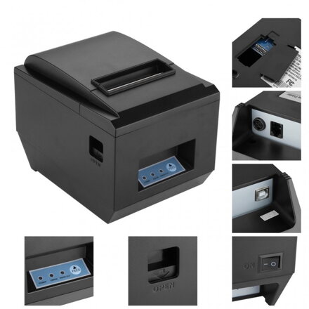 Excelvan® ZJ-8250 CZ, tisk obj. kuchyně černá 