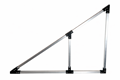 10ks - Trojúhelníková hliníková konstrukce k držákům SC pro uchycení solárních panelů, délka panelů do 220cm x 120cm, Sklon 35°, životnost 50 let, stříbrná