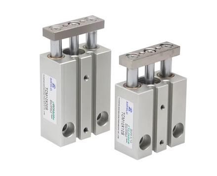 AIRSLG TCM6X10S – mini vedený pneumatický válec Ø6 mm, zdvih 10 mm