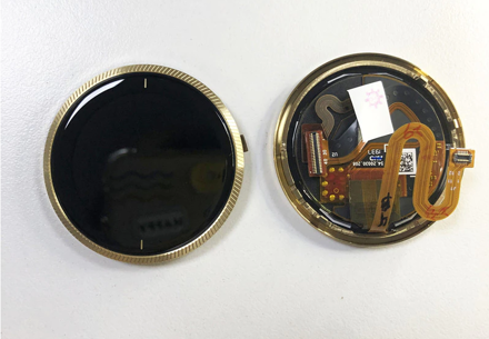 LCD displej s lunetou pro Garmin Venu, zlatá