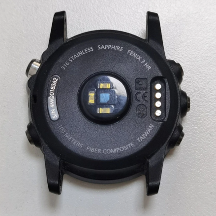 Zadní kryt pro Garmin Fenix 3 HR, černá 