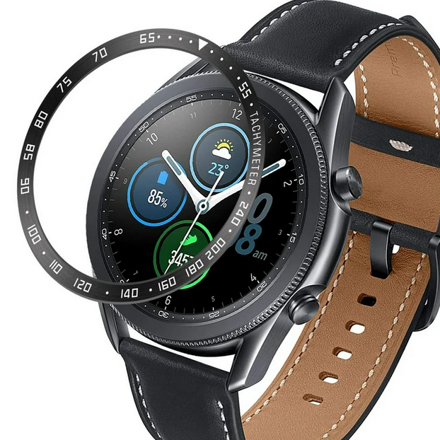 Ochranná luneta pro Samsung Gear S3 Frontier, černá-bílá