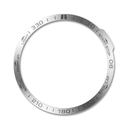 Ochranná luneta pro Garmin Fenix 7/ 7 Pro, stříbrná-černá