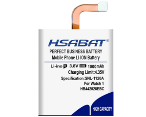 Hsabat baterie HB442528EBC pro HUAWEI Watch 1, 1000mAh