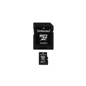 Vysokorychlostní Intenso micro SDXC karta 64GB class 10