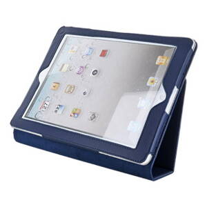 4World Pouzdro - stojan pro iPad 2/3/4, dvě nastavení, modrý