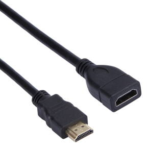 Floureon HDMI kabel, vysokorychlostní konektor, 19 pinový adaptér, délka 1,5 m, černý
