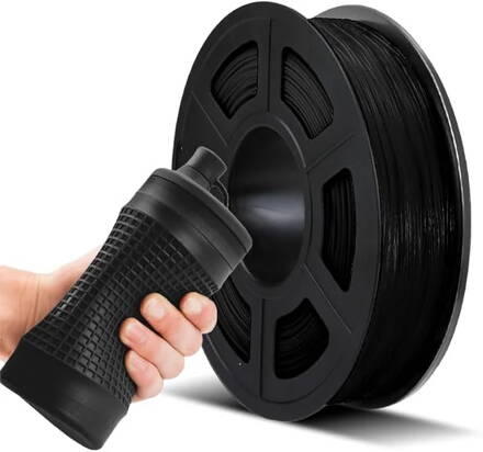 JAYO TPU/ASA Filament 1,75mm, 3D tiskárna, rozměrová přesnost +/- 0.03 mm, 0,5KG 1 cívka, 95A, TPU černá