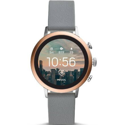 Fossil Venture HR - Gray Silicone, šedá - použité