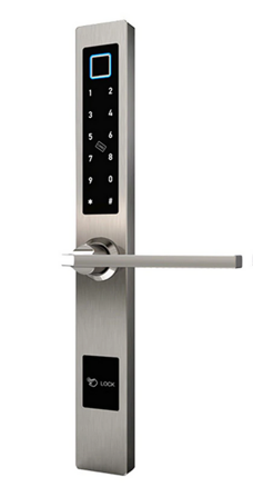 Aegis W918-4, rozměr 35*85mm, Bluetooth, WiFi biometrický zámek na otisk prstů, apk v CZ, pro levo i pravo stranné dveře, stříbrná