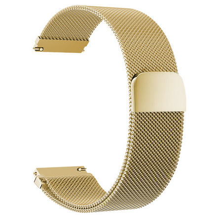 Elegantní řemínek Milanese pro Samsung Watch Active 2, ocel, zlatá