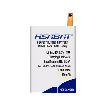 HSABAT Baterie pro Fitbit Versa/ Versa Lite, 350mAh