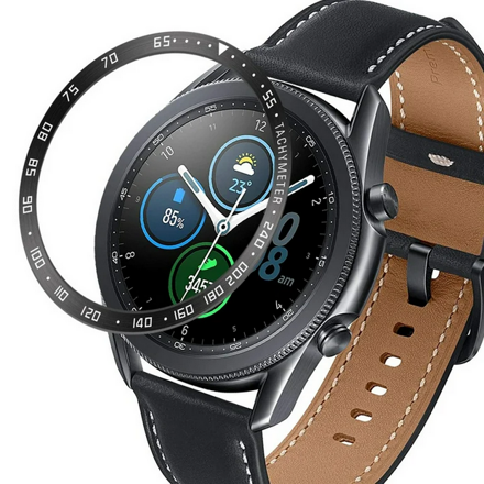 Ochranná luneta pro Samsung Gear S3 Frontier, černá-bílá