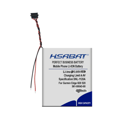Hsabat Baterie pro Garmin Edge Explore 820/ Edge 520/ 520 Plus, 2100mAh