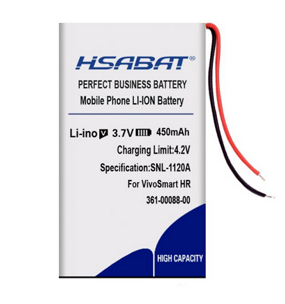 Hsabat Baterie pro Garmin VivoSmart HR/ HR+/ Approach X40, 450mAh