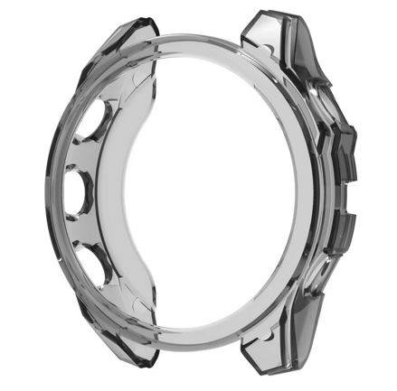 Ochranný TPU kryt rámu pro Garmin Fenix 8, 47mm, transparentní černá