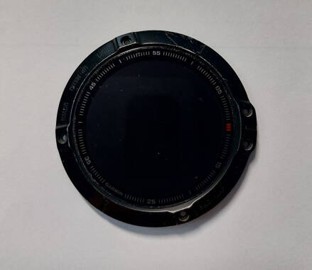 LCD displej+sklo s repas.lunetou pro Garmin Fenix 6x/ 6X Pro Sapphire, černá