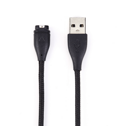 Nabíjecí USB kabel pro Garmin Venu/ Venu 2/ Venu Sq/ Instinct, nylon-černá