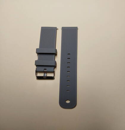 Náhradní silikonový řemínek pro Garmin Vivoactive 3/ Vivoactive 5/ Venu/ Venu SQ/ Venu SQ 2/ Venu 2 Plus, šedá