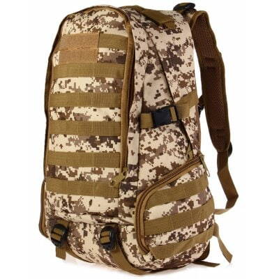 Odolný outdoorový batoh 26l, marpat desert