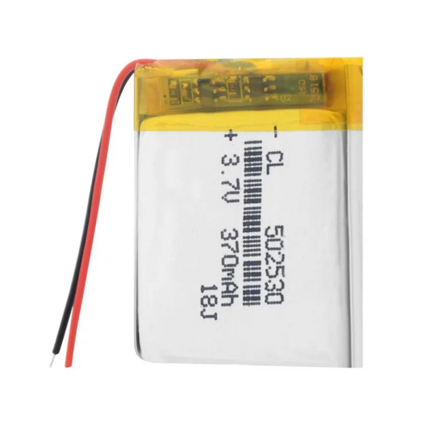 Baterie 502530 pro chytré hodinky, MP3, 370mAh