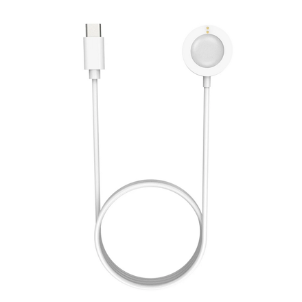 Nabíjecí USB kabel s dokem pro hodinky Fossil Gen 4/ GEN 5/ GEN 6, Michael Kors, Emporio Armani, atd., bílá